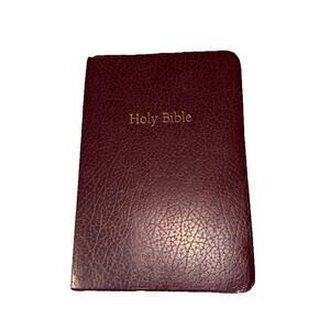 Holy Bible KJV Super Giant Print Brownish Burgundy 1996 Broadman Holman Large